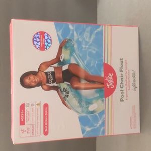 Justice Pool Chair Float Inflatable New In Box